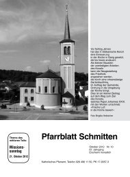 Pfarrblatt Schmitten - Pfarrei Schmitten