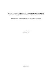 catalogus codicum latinorum medii aevi - Manuscripta Mediaevalia