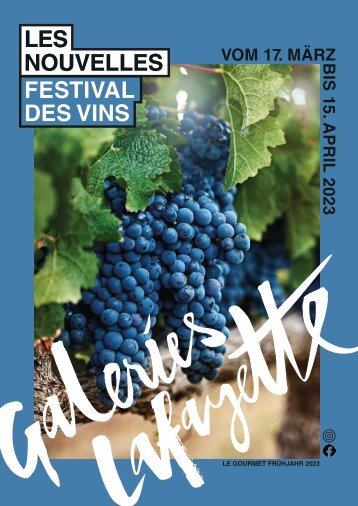 Festival des Vins Frühjahr 2023-Weinkatalog | Le Gourmet | Galeries Lafayette Berlin