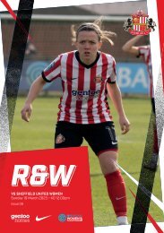 Red & White Issue 08: SAFC Women Programme v Sheffield Utd Women