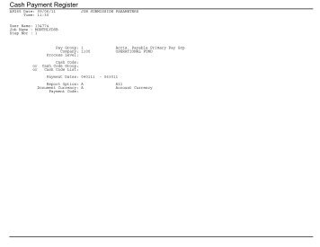 Cash Payment Register - Albuquerque Public Schools