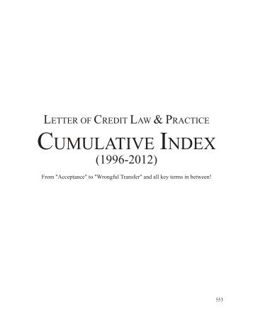 1996 - 2012 Annual Survey Book Cumulative Index - The Institute of ...