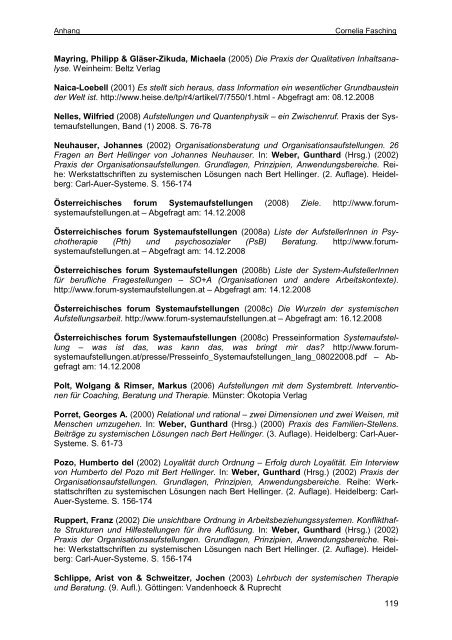 DIPLOMARBEIT - Österreichisches forum Systemaufstellungen