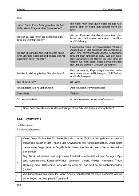 DIPLOMARBEIT - Österreichisches forum Systemaufstellungen