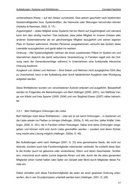 DIPLOMARBEIT - Österreichisches forum Systemaufstellungen