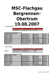 MSC-Flachgau Bergrennen- Obertrum 19.08.2007