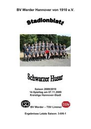 Unsere Jugendleitung und Jugendtrainer - BV Werder Hannover