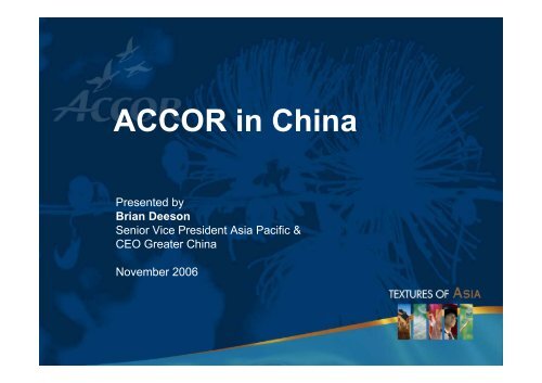 ACCOR in China