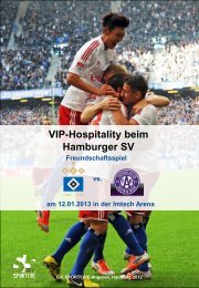 HSV vs. FK Austria Wien Loge (12 / 24 Personen)