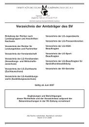 Verzeichnis der Amtsträger im SV - LG 17