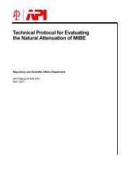 Technical Protocol for Evaluating the Natural Attenuation of MtBE