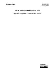 [MI 020-505] PC50 Intelligent Field Device Tool - Invensys