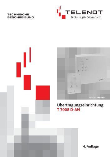 Übertragungseinrichtung T 7008 D-AN - Telenot