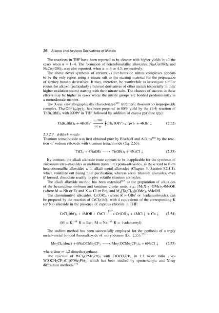 2 Homometallic Alkoxides