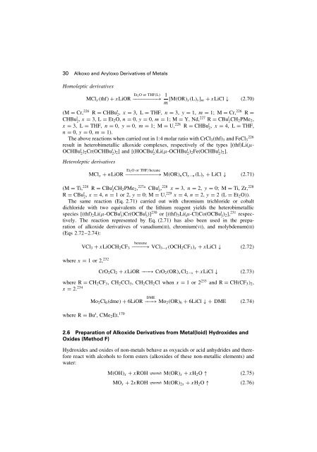 2 Homometallic Alkoxides