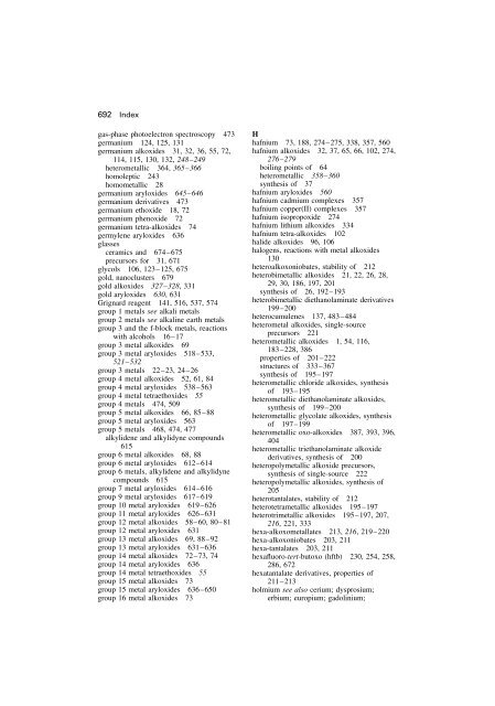 2 Homometallic Alkoxides