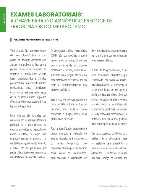 Revista Newslab Edição 176