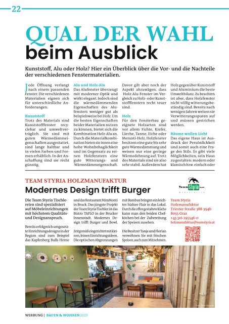Bauen und Wohnen Magazin 2023_Bruck