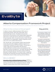 EvalByte: Alberta Compensation Framework Project
