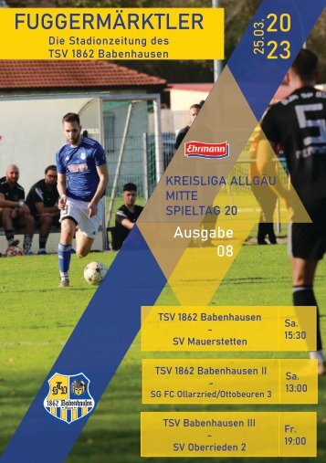 20230325 Fuggermärktler TSV 1862 Babenhausen – SV Mauerstetten