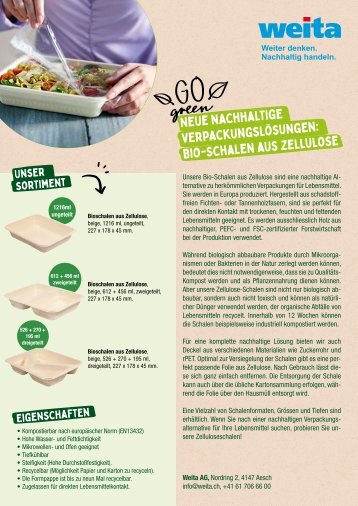 Bio-Zellulose-Schalen