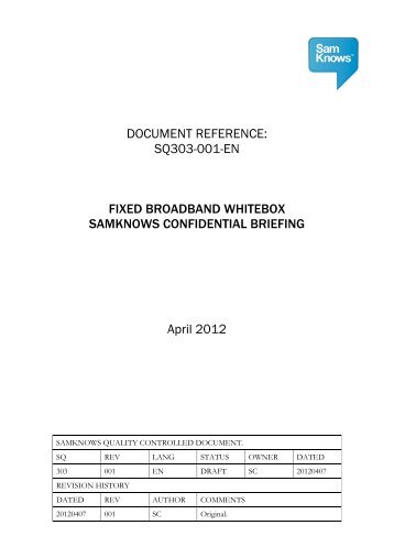 Whitebox Briefing Note (Fixed) - SamKnows