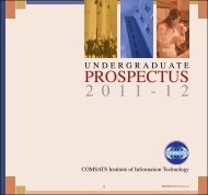 prospectus 2 0 1 1 - 1 2 - COMSATS Institute of Information ...