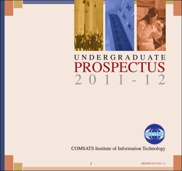 prospectus 2 0 1 1 - 1 2 - COMSATS Institute of Information ...