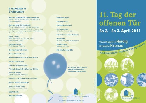 11. Tag der offenen Tür - Gemeinde Kronau