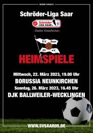 05er Magazin zum Heimspiel vs. Bor. Neunkirchen & DJK Ballweiler