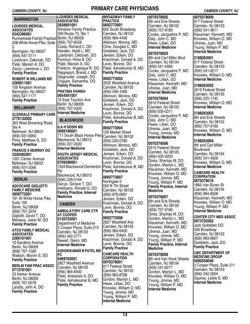 Table of Contents - Amerihealth Medicare