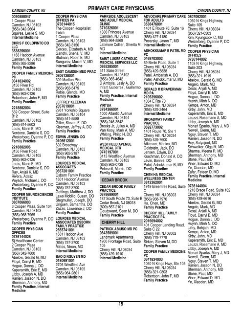 Table of Contents - Amerihealth Medicare