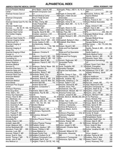 Table of Contents - Amerihealth Medicare