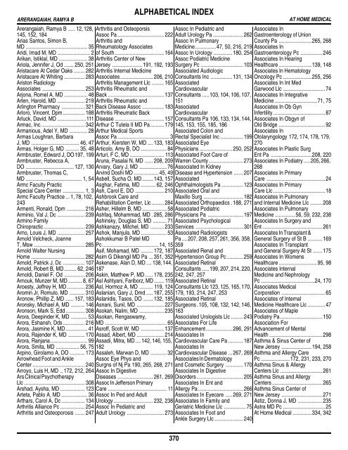 Table of Contents - Amerihealth Medicare