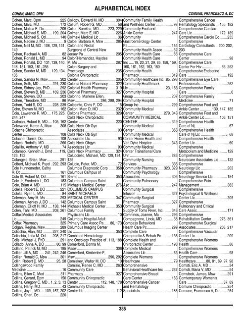 Table of Contents - Amerihealth Medicare