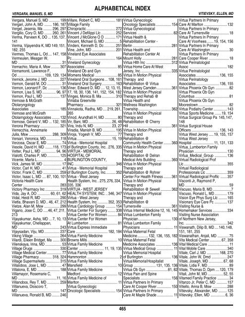 Table of Contents - Amerihealth Medicare