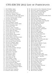 CFE-ERCIM 2012 List of Participants - cfe'12 & ercim'12