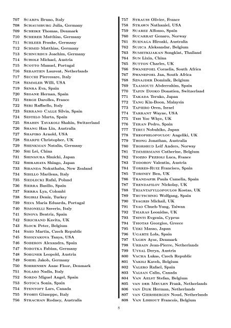 CFE-ERCIM 2012 List of Participants - cfe'12 & ercim'12