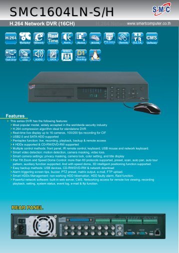 H.264 Network DVR (16CH) - Smart Computer