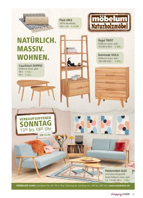 Shopping Guide der Region - März 2023