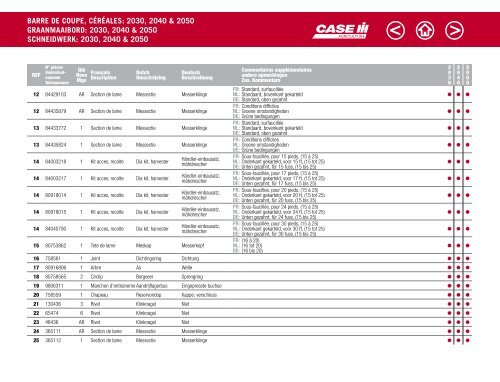 CASE IH Mähdrescher Katalog