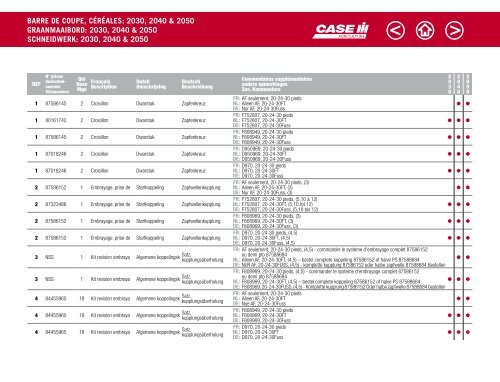 CASE IH Mähdrescher Katalog