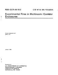 Experimental Fires in Multiroom/Corridor Enclosures.
