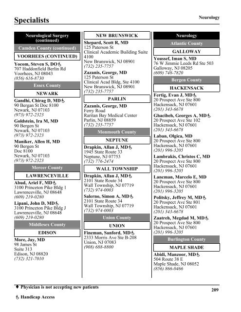 Primary Care Physicians - AmeriChoice