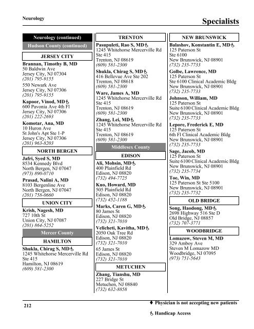 Primary Care Physicians - AmeriChoice