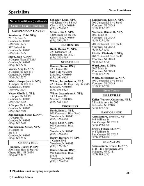 Primary Care Physicians - AmeriChoice