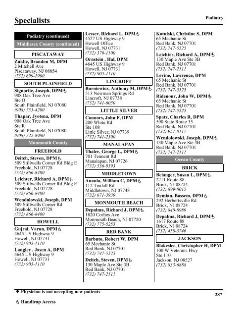 Primary Care Physicians - AmeriChoice