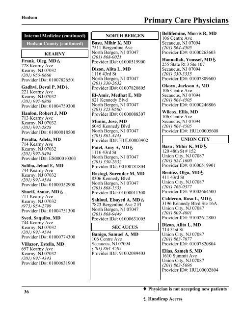 Primary Care Physicians - AmeriChoice