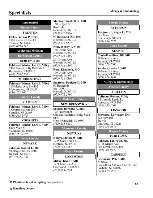 Primary Care Physicians - AmeriChoice