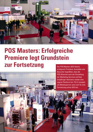 POS Masters: Erfolgreiche Premiere legt Grundstein ... - POS kompakt